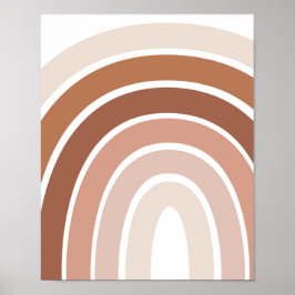 Poster Boho Rainbow Nursery Neutral