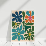 Poster Boho Retro Groovy Flower Market Wall Art<br><div class="desc">Boho Retro Groovy Flower Market Wall Art</div>
