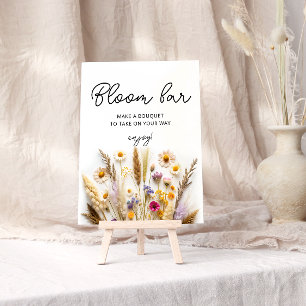 Poster Boho Selvagens Bloqueio ou Bar Flor