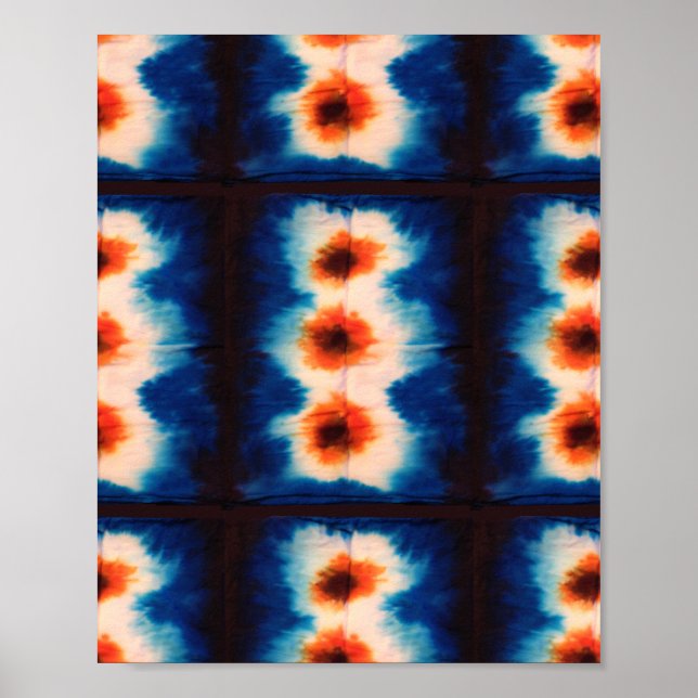 Poster Boho Shibori Tie Dye (Frente)