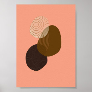 Poster Boho Simples Geométrico Desenha Estética Bicho