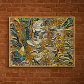 Pôster Boho Style Abstrato Art Poster