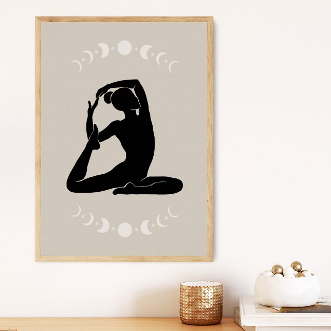 Poster Boho Style Yoga Pose Yoga (Criador carregado)