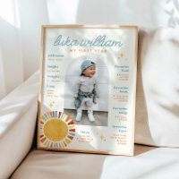 Boho Sun Primeiro Sinal de Aniversário