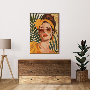 Poster Boho Vintage Feminine Summer Retraje