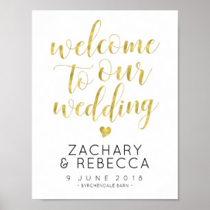 Poster Boho Wedding Sinal Dourado