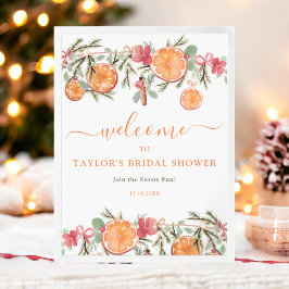 Poster Boho Winter Dried Citrus Floral Bridal