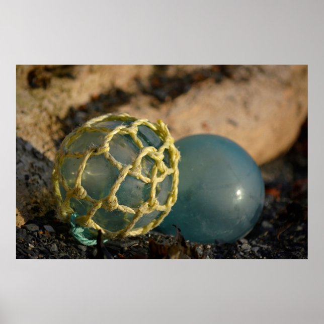 Poster Boia de Pesca de Vidro Japonesa (Frente)