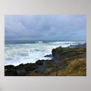 Poster Boiler Bay State Wayside, Depoe Bay, Oregon