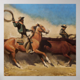 Poster “Bois para o Mercado” Arte Ocidental por Maynard D