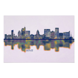 Pôster Boise Skyline