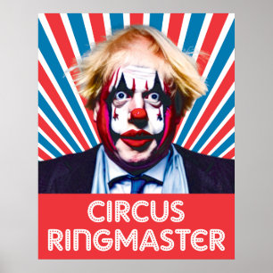 Poster Bojo, o Ringmaster do circo de conserva de palhaço