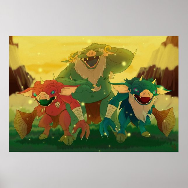 Poster Bokoblin Trio (Frente)