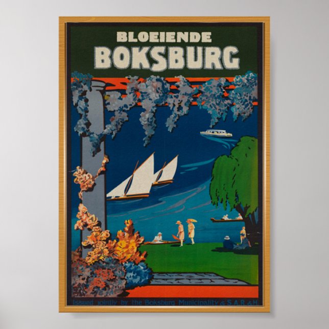 Poster Boksburg África do Sul Viagens vintage (Frente)