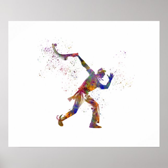 Poster Bola basca em aquarela (Frente)