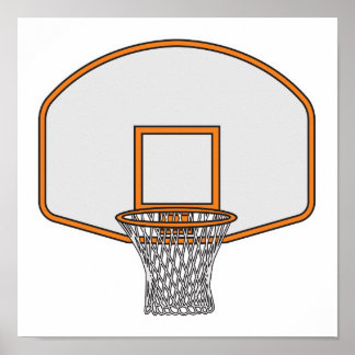 Poster bola de basquete