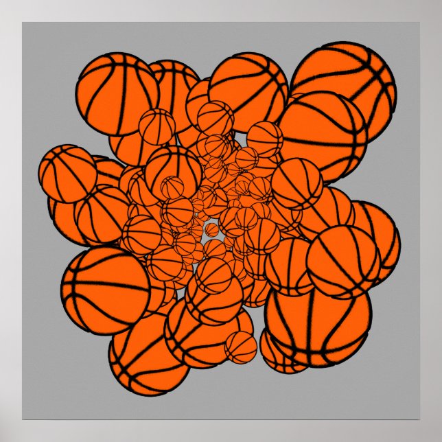 Poster bola de basquete legal-decor (Frente)