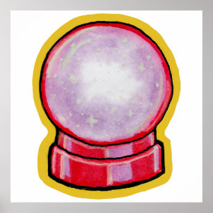 Poster Bola de Cristal Pastel