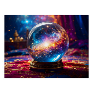 Pôster Bola de Cristal - Vejo um Evento Cósmico no Seu Fu