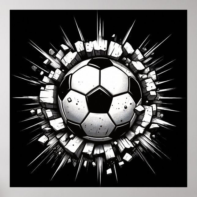 Poster Bola de futebol (Frente)