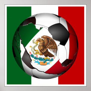 Poster Bola de Futebol do México