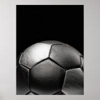 Bola de Futebol Escura Dramática Close Up