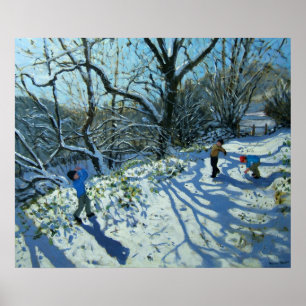 Poster Bola de neve Derbyshire