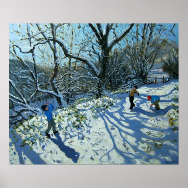 Poster Bola de neve Derbyshire (Frente)