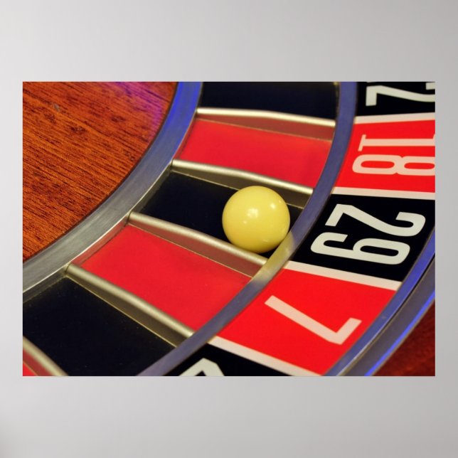 Pôster bola de roleta de casino número 29 jogo (Frente)