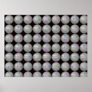 Pôster bola e estrelas do disco