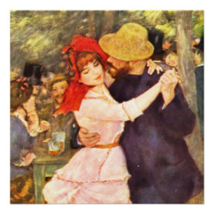 Pôster Bola no Moulin de la Galett Auguste Renoir