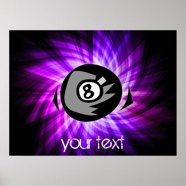 Pôster Bola roxa 8 (Frente)