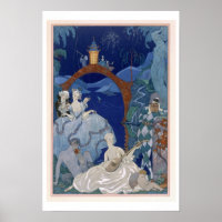 Bola sob a Lua Azul, ilustração para 'Fetes