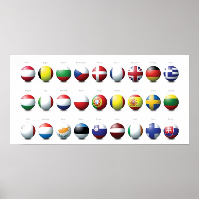 Pôster Bolas da UE (Frente)