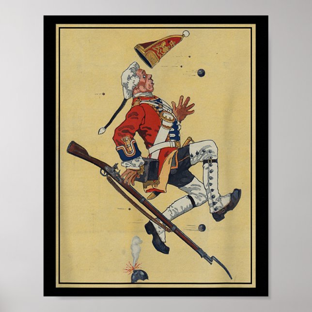 Poster Bolas Soldier de Redcoat Britânicas - Americanas (Frente)