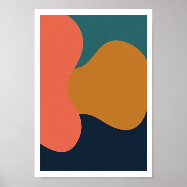 Poster Bold Abstract Color Art Print (Frente)