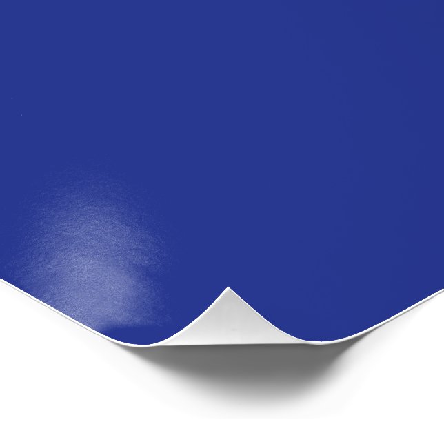 Pôster Bold Minimal Wedding Invite in Deep Blue (Canto)