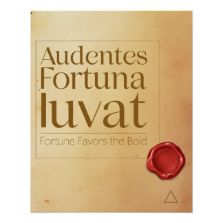 Pôster Bold Motivational Quote - Latin Poster Art