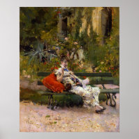 Boldini - Berthe Sewing In The Garden 1874