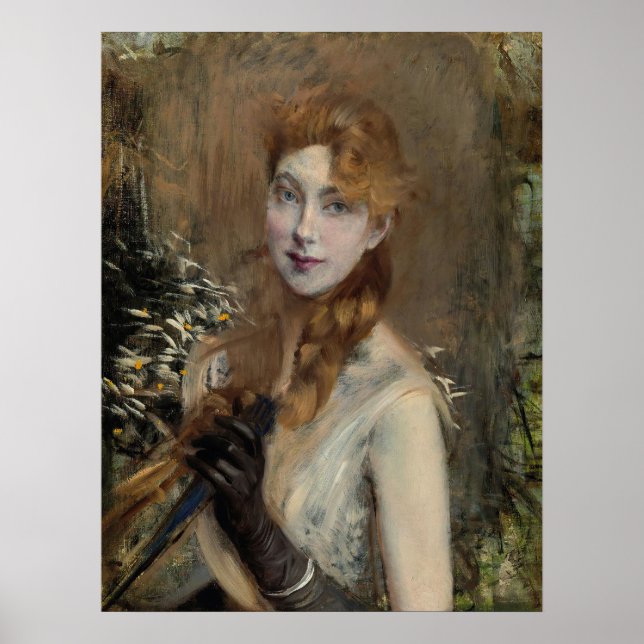 Poster Boldini - Blonde Braid 1885 (Frente)