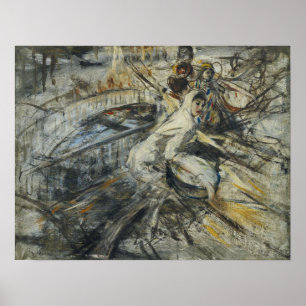 Poster Boldini - Estudo feminino em Veneza 1887
