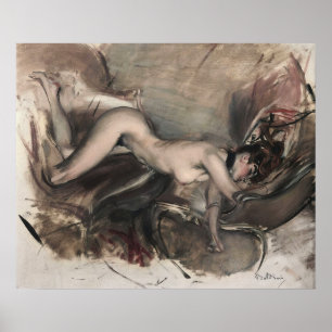 Poster Boldini - Figura De Uma Jovem Em 1890