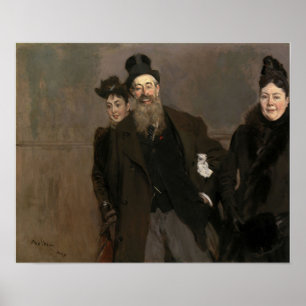Poster Boldini - John Lewis Brown, Esposa, Filha 1890