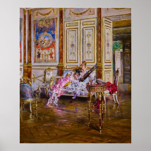 Poster Boldini - Um Jogador De Luta E Um Ouvinte (Frente)