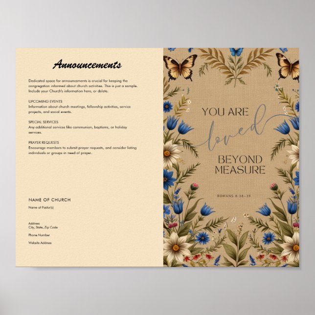 Poster Boletim da Igreja (Frente)