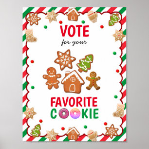 Poster Boletim de Cookies do Jogo da Festa de Bolachas de