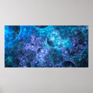 Poster Bolha azul de textura de fundo