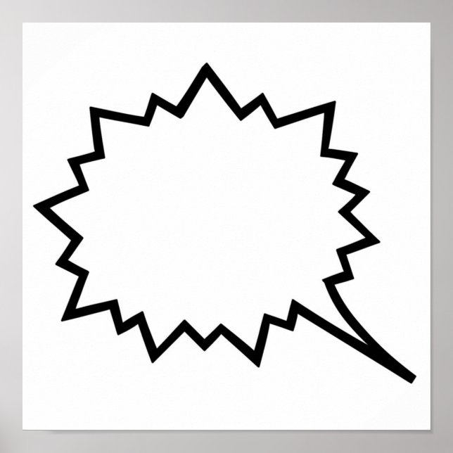 Poster Bolha de Fala Cômica (Frente)