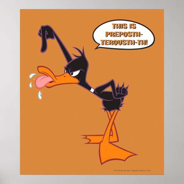 Poster Bolha de Voz Daffy (Frente)