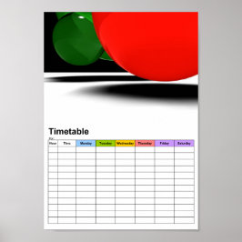 Poster Bolhas / Calendário